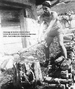 1956 Paul a la corvee de bois
